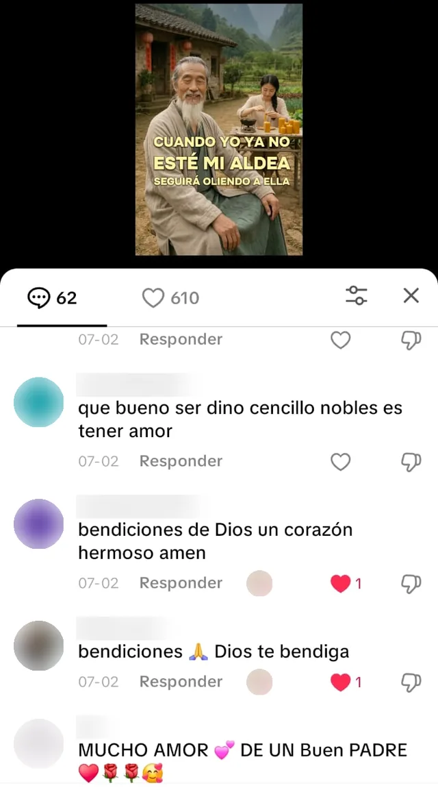 Comentarios reales de la audiencia en un video de Maestro Chen